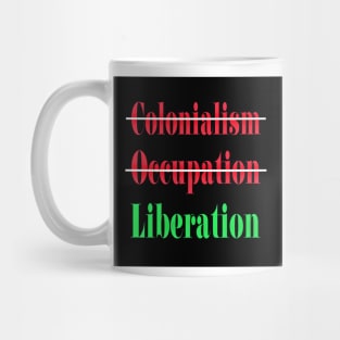 🚫 Colonialism 🚫Occupation ✔️Liberation - Front Mug